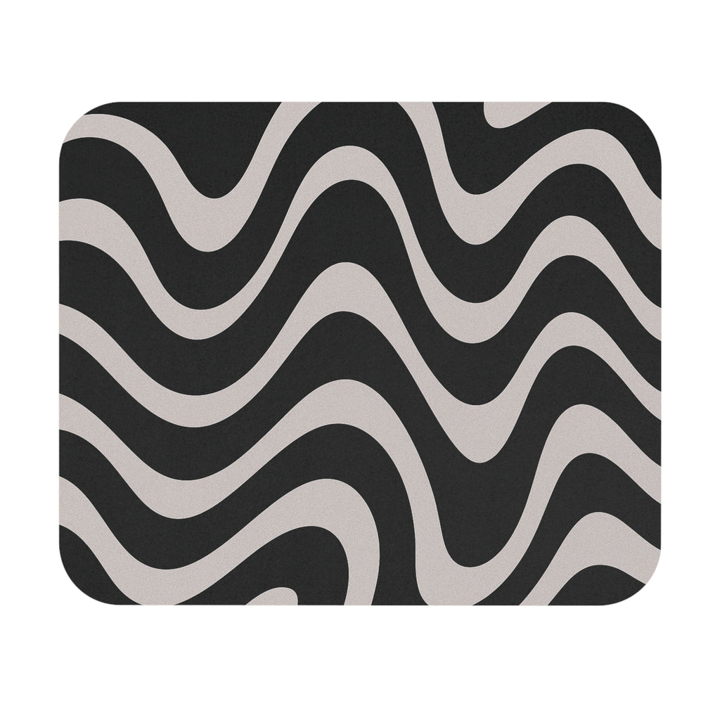 B&W Wave Mouse Pad
