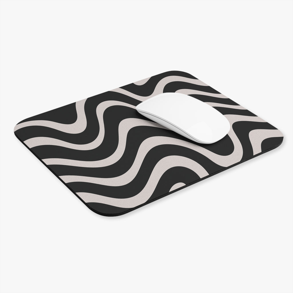 B&W Wave Mouse Pad