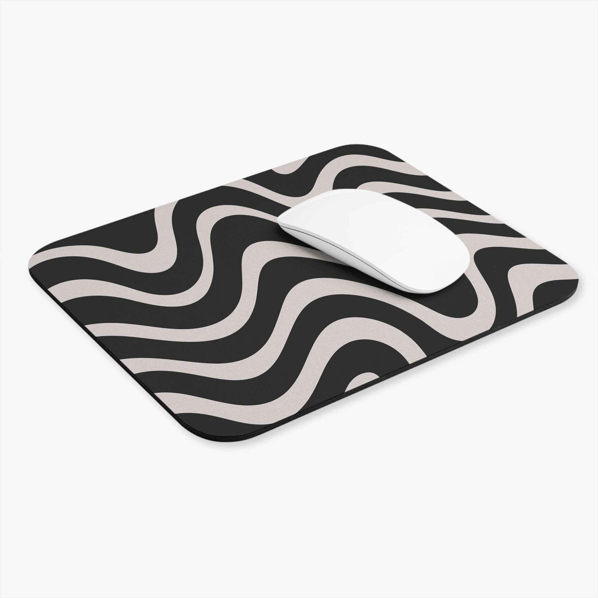 B&W Wave Mouse Pad